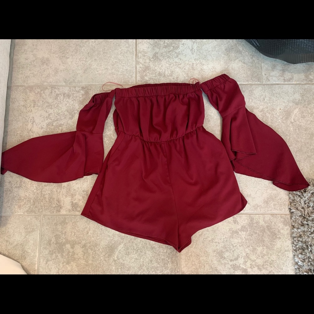 Cute red romper